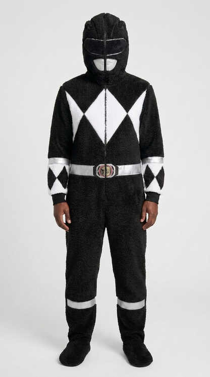 Black Ranger Onesie - Hood Up