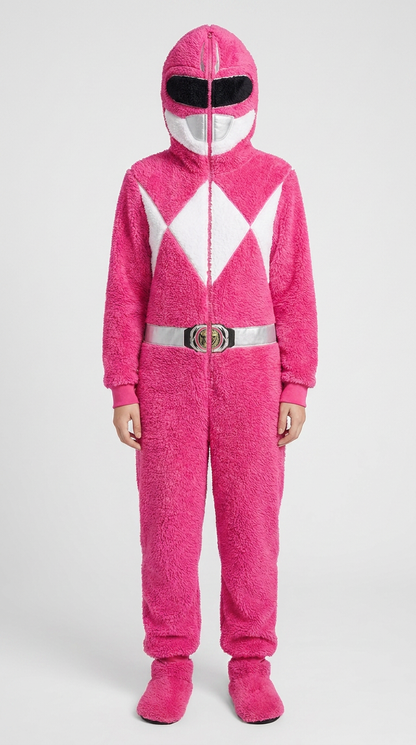 Pink Ranger Onesie - Hood Up