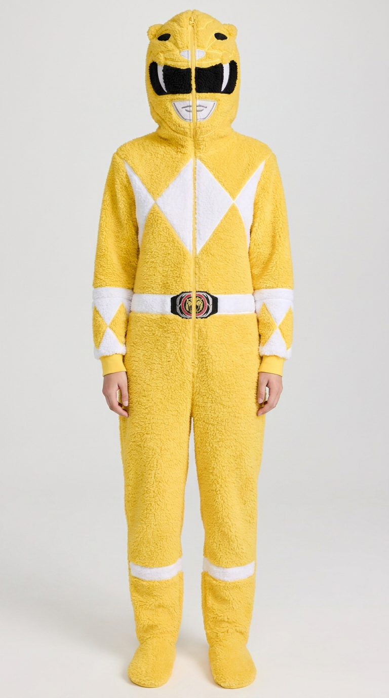 Yellow Ranger Onesie - Hood Up