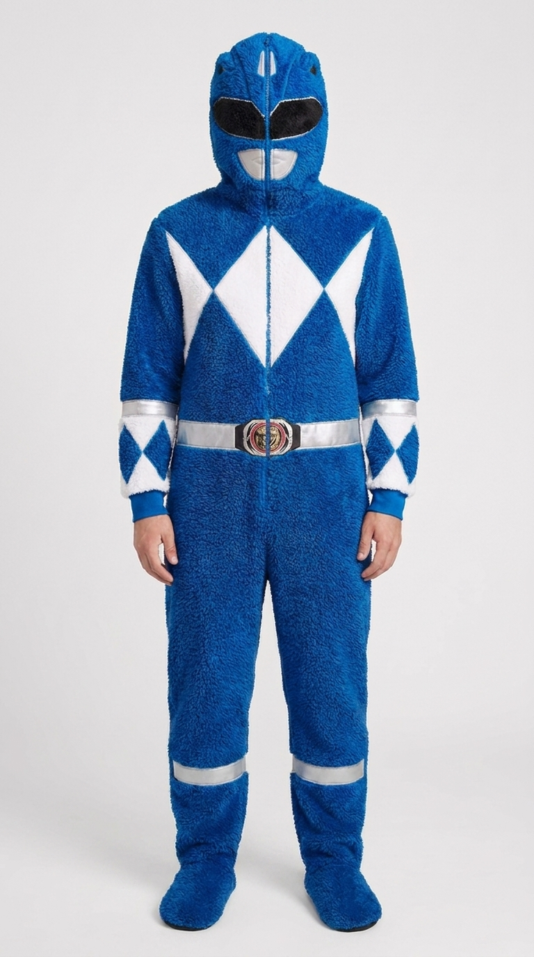 Blue Ranger Onesie - Hood Up