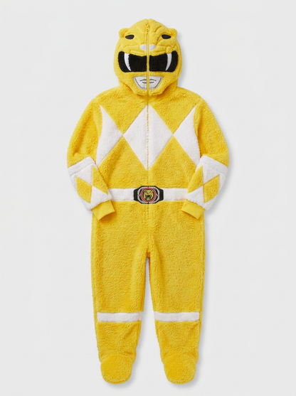 Yellow Ranger Onesie - Flat Lay