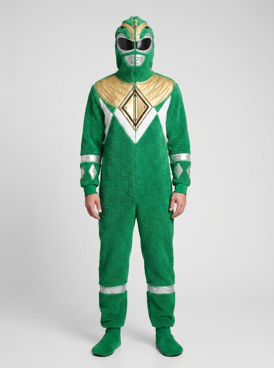 Green Ranger Onesie - Hood Up