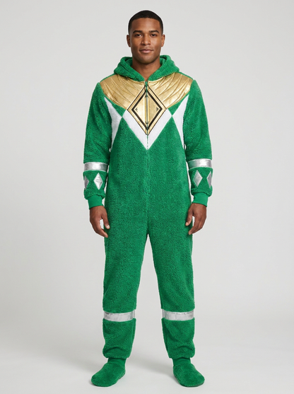 Green Ranger Onesie - Hood Down